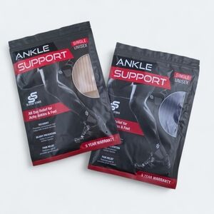 NEW Sleeve Stars Ankle Support - Single Unisex Black (Set of 2)